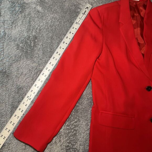Babaton Women's Red Blazer SZ XS Long Sleeve Dry Clean Only Polyester - Picture 8 of 16